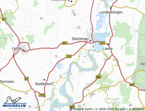 MICHELIN Müsleringen map - ViaMichelin