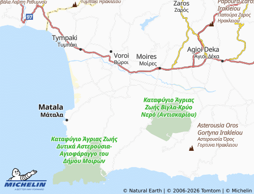 MICHELIN Kouses map - ViaMichelin