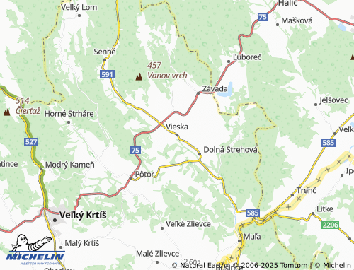 MICHELIN Vieska map - ViaMichelin