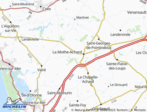 Kaart MICHELIN La Richard - ViaMichelin