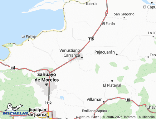 MICHELIN Lázaro Cárdenas map - ViaMichelin