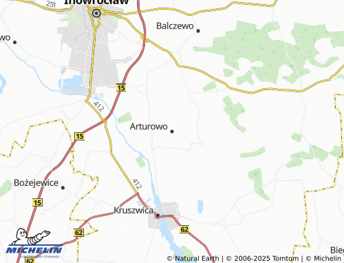 MICHELIN Arturowo map - ViaMichelin
