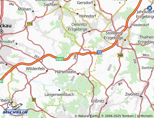 Carte MICHELIN Zschocken - ViaMichelin
