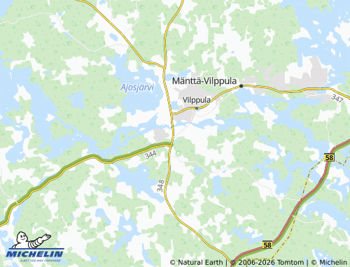 Kaart MICHELIN Mikkola - ViaMichelin