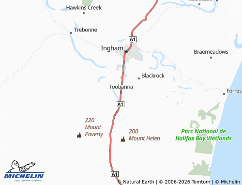 MICHELIN Toobanna map - ViaMichelin