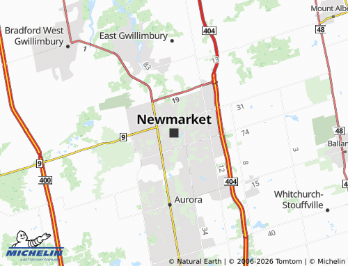 MICHELIN Newmarket map - ViaMichelin
