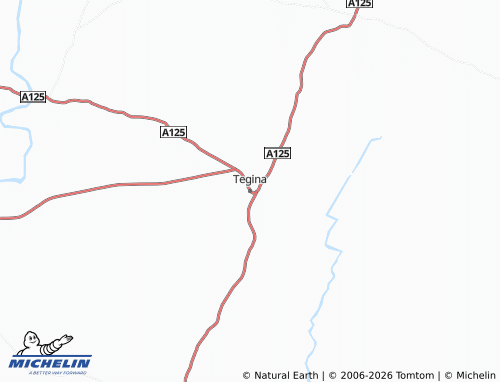 MICHELIN Tegina map - ViaMichelin