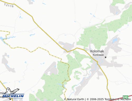 MICHELIN Shelestove map - ViaMichelin