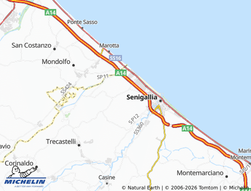 MICHELIN Scapezzano map - ViaMichelin