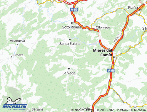 MICHELIN La Foz map - ViaMichelin