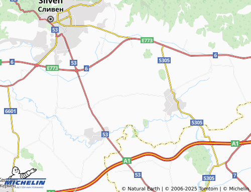 MICHELIN Kamen map - ViaMichelin