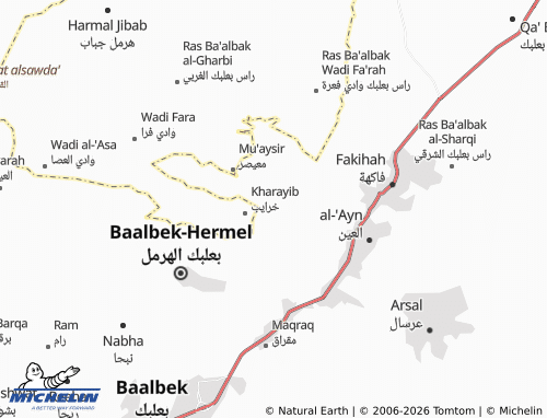 Mappa MICHELIN Zabboud - ViaMichelin