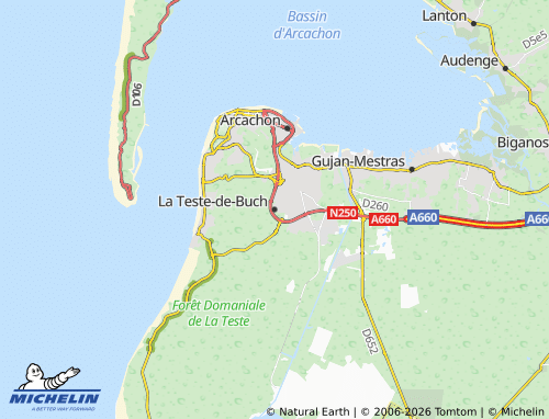 Carte MICHELIN La Teste-de-Buch - ViaMichelin