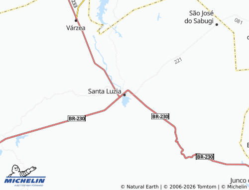 Mapa MICHELIN Santa Luzia - ViaMichelin