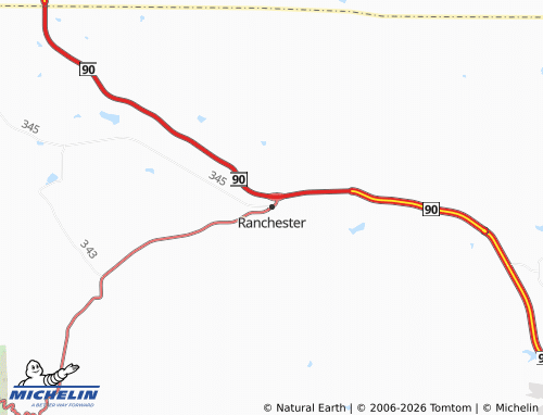 Mappa MICHELIN Ranchester - ViaMichelin