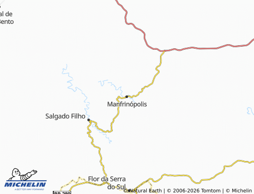 MICHELIN Manfrinópolis map - ViaMichelin