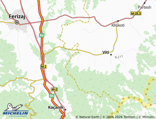 Carte MICHELIN Vërban - ViaMichelin