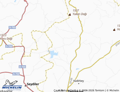 Mapa MICHELIN Akmescit - ViaMichelin