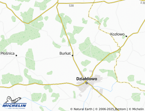 MICHELIN Burkat map - ViaMichelin