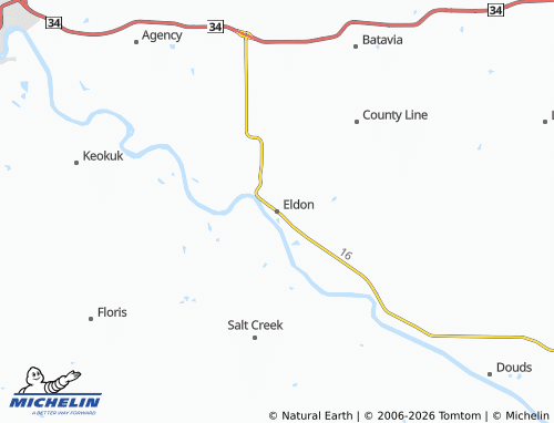 Mapa MICHELIN Eldon - ViaMichelin
