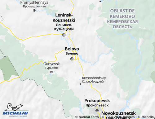 MICHELIN-Landkarte Belowski Rajon - ViaMichelin