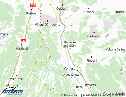 MICHELIN Oncești map - ViaMichelin