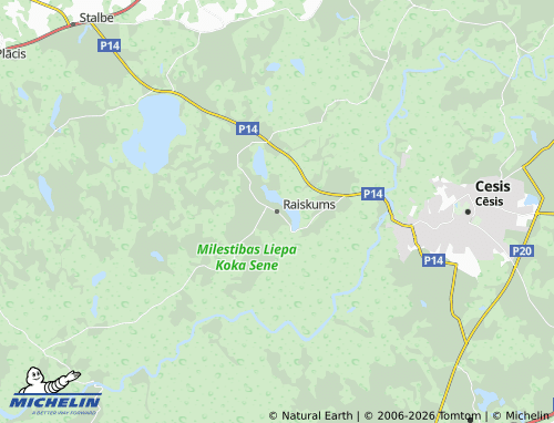 Mapa MICHELIN Raiskums - ViaMichelin