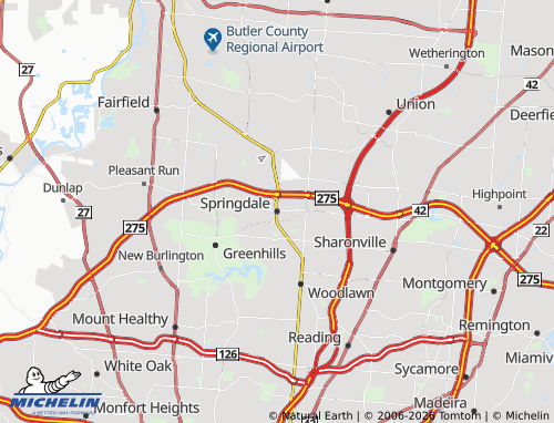 Mappa MICHELIN Springdale - ViaMichelin