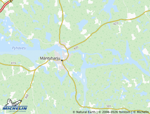 Carte MICHELIN Vuoriniemi - ViaMichelin