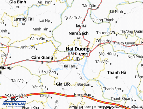 Mapa MICHELIN Cẩm Thượng - ViaMichelin