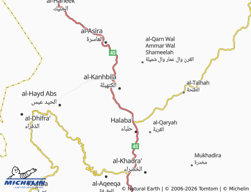 MICHELIN Yanif map - ViaMichelin
