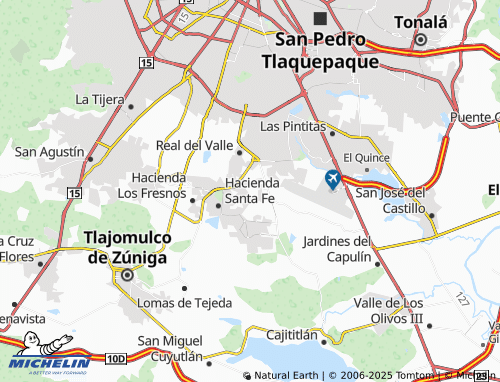 Mapa MICHELIN El Manantial, Tlajomulco de Zúñiga - ViaMichelin