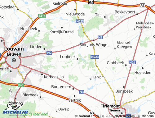 Mappa MICHELIN Lubbeek - ViaMichelin