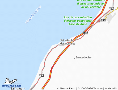 MICHELIN Saint-Roch-des-Aulnaies map - ViaMichelin