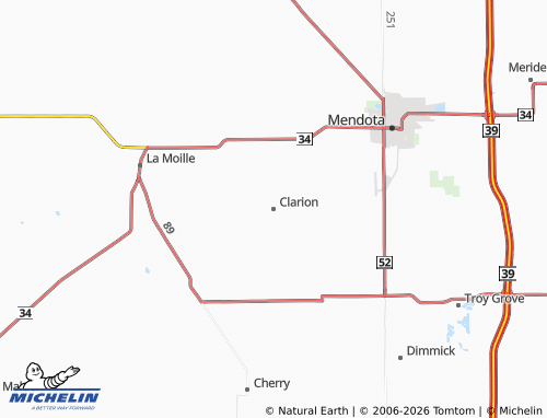 Mapa MICHELIN Clarion - ViaMichelin