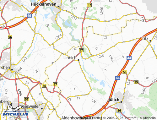 MICHELIN Linnich map - ViaMichelin