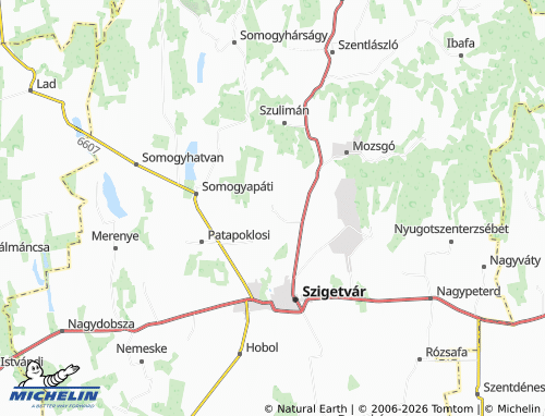 Mappa MICHELIN Csertő - ViaMichelin