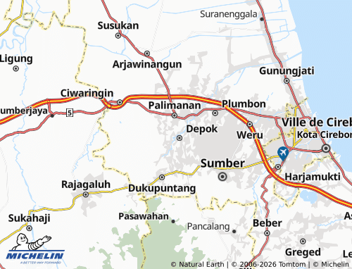 MICHELIN Beberan map - ViaMichelin