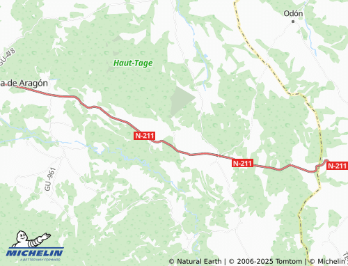 MICHELIN Hombrados map - ViaMichelin
