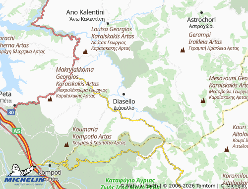 MICHELIN Diasello map - ViaMichelin