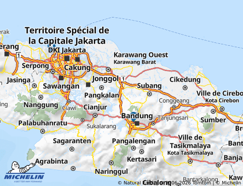 Carte MICHELIN Purwakarta - ViaMichelin