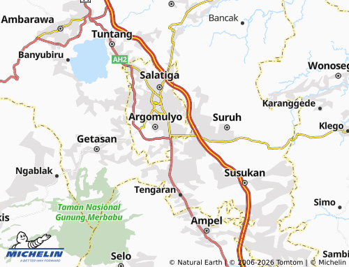 Mapa MICHELIN Tingkir Tengah - ViaMichelin