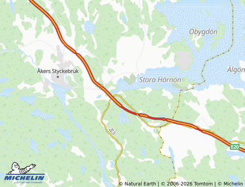 Carte MICHELIN Bergåsa - ViaMichelin
