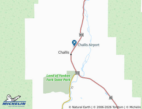 Mapa MICHELIN Challis - ViaMichelin