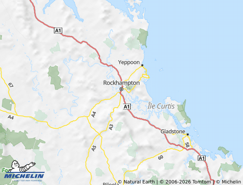 Mappa MICHELIN Port Curtis - ViaMichelin