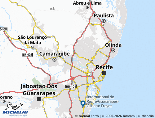 Carte MICHELIN Monteiro - ViaMichelin