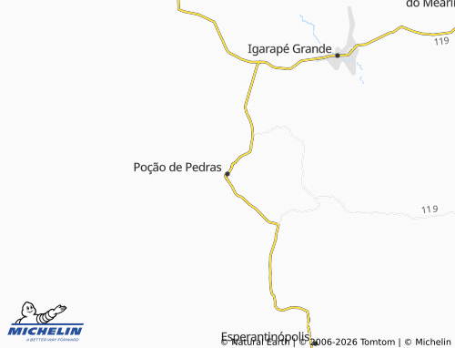 Mapa MICHELIN Poção de Pedras - ViaMichelin