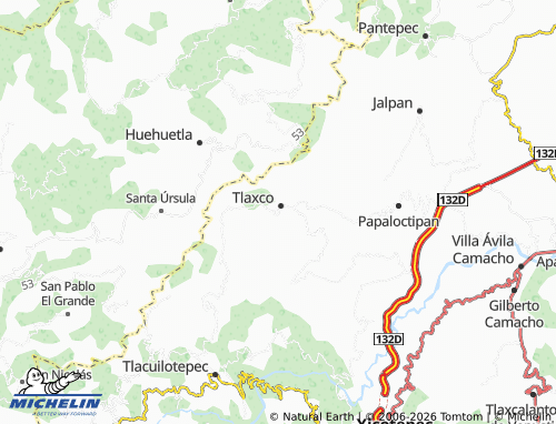 Mappa MICHELIN Tierra Colorada - ViaMichelin