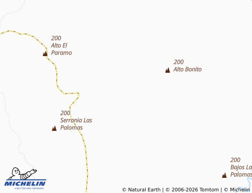 MICHELIN Quebrada Seca map - ViaMichelin