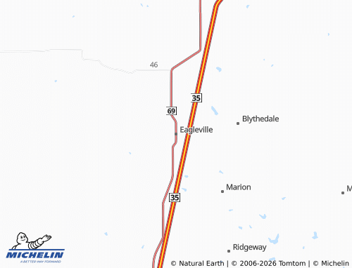 Mappa MICHELIN Eagleville - ViaMichelin